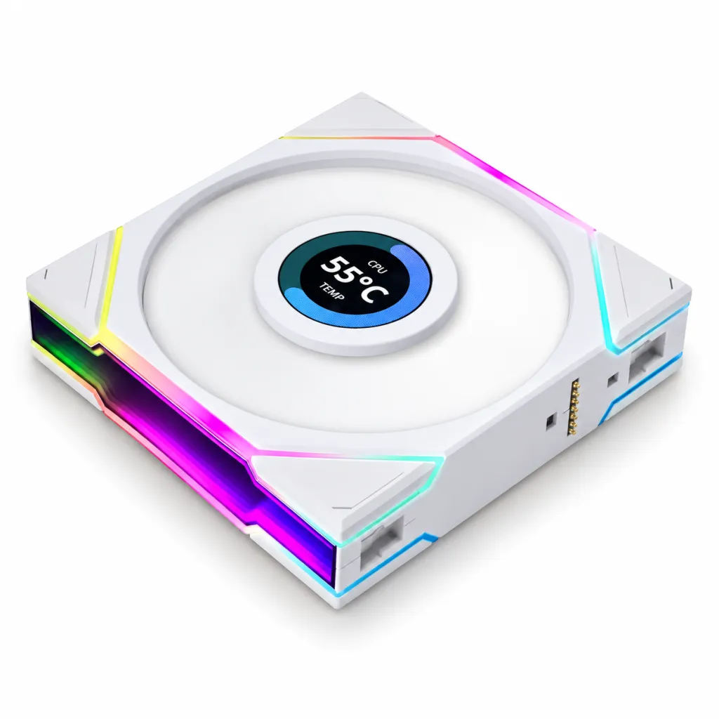 LIAN LI UNI FAN TL LCD 120 White ARGB PWM Case Fan